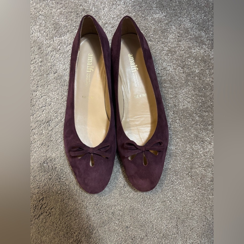 AMALFI SHOES WOMEN PURPLE SIZE 10.5 B